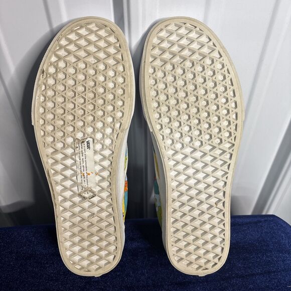 Vans Custom Painted Psychedelic Flower Slip Ons Size 7M/8.5W EUC - Picture 6 of 9